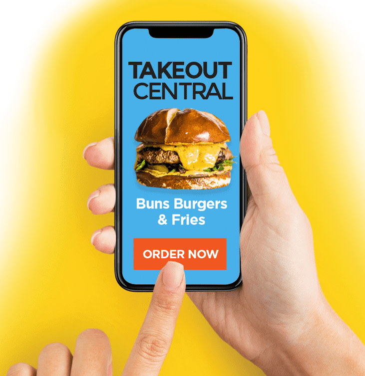 Ordering food using the Takeout Central App